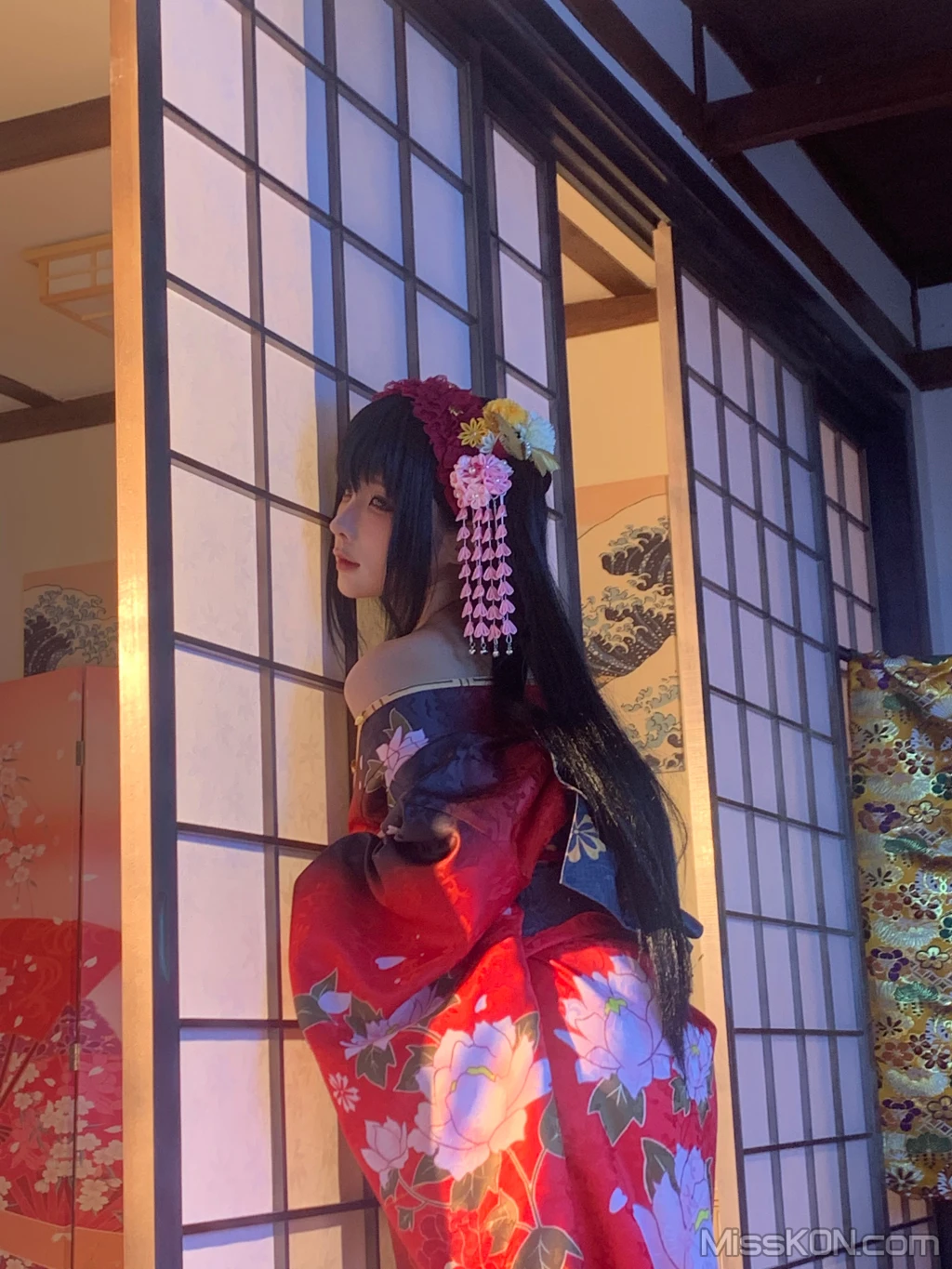 Coser蠢沫沫 chunmomo 狂三和服cos 261 photos - 200