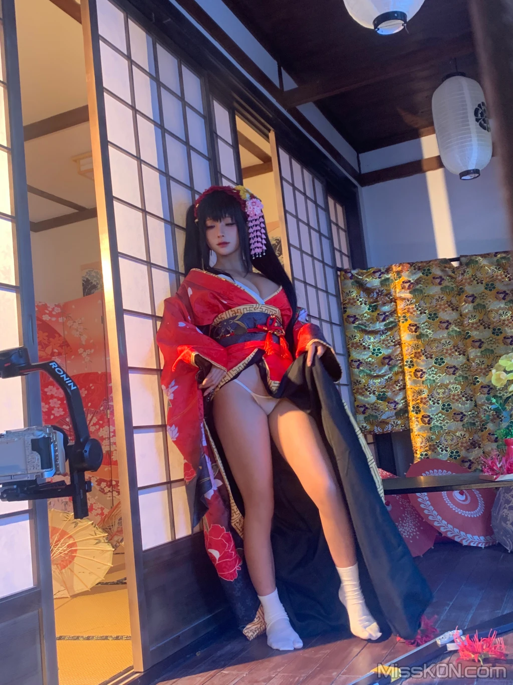 Coser蠢沫沫 chunmomo 狂三和服cos 261 photos - 202