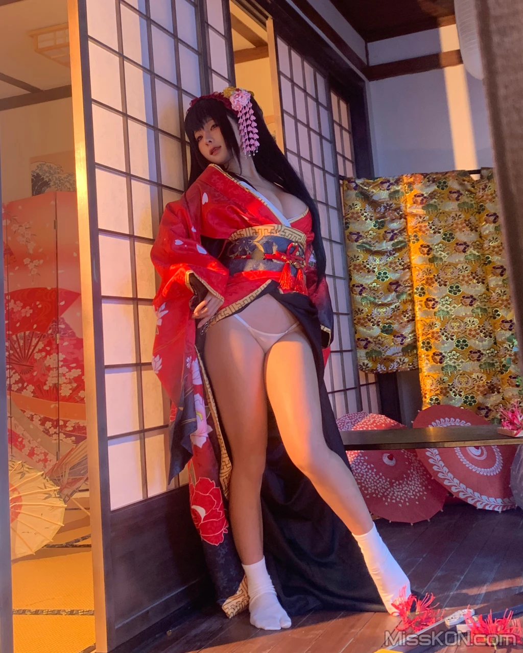 Coser蠢沫沫 chunmomo 狂三和服cos 261 photos - 203