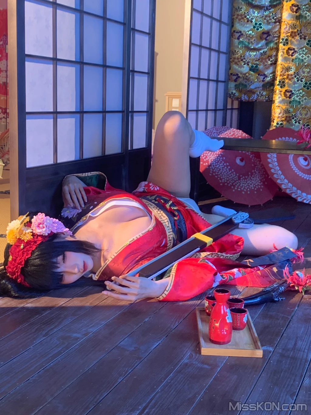 Coser蠢沫沫 chunmomo 狂三和服cos 261 photos - 206