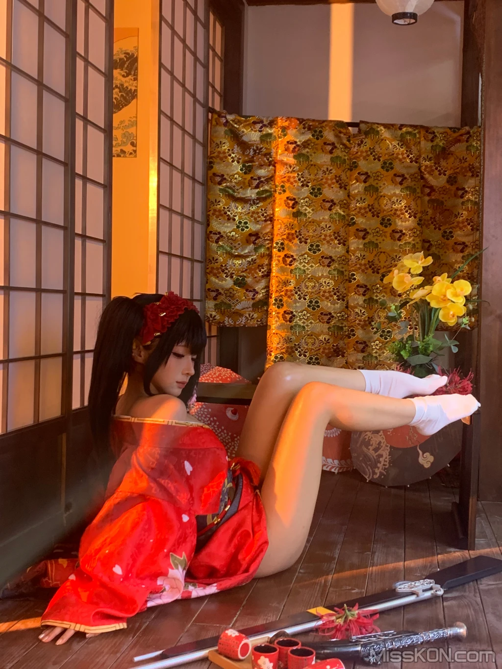 Coser蠢沫沫 chunmomo 狂三和服cos 261 photos - 209