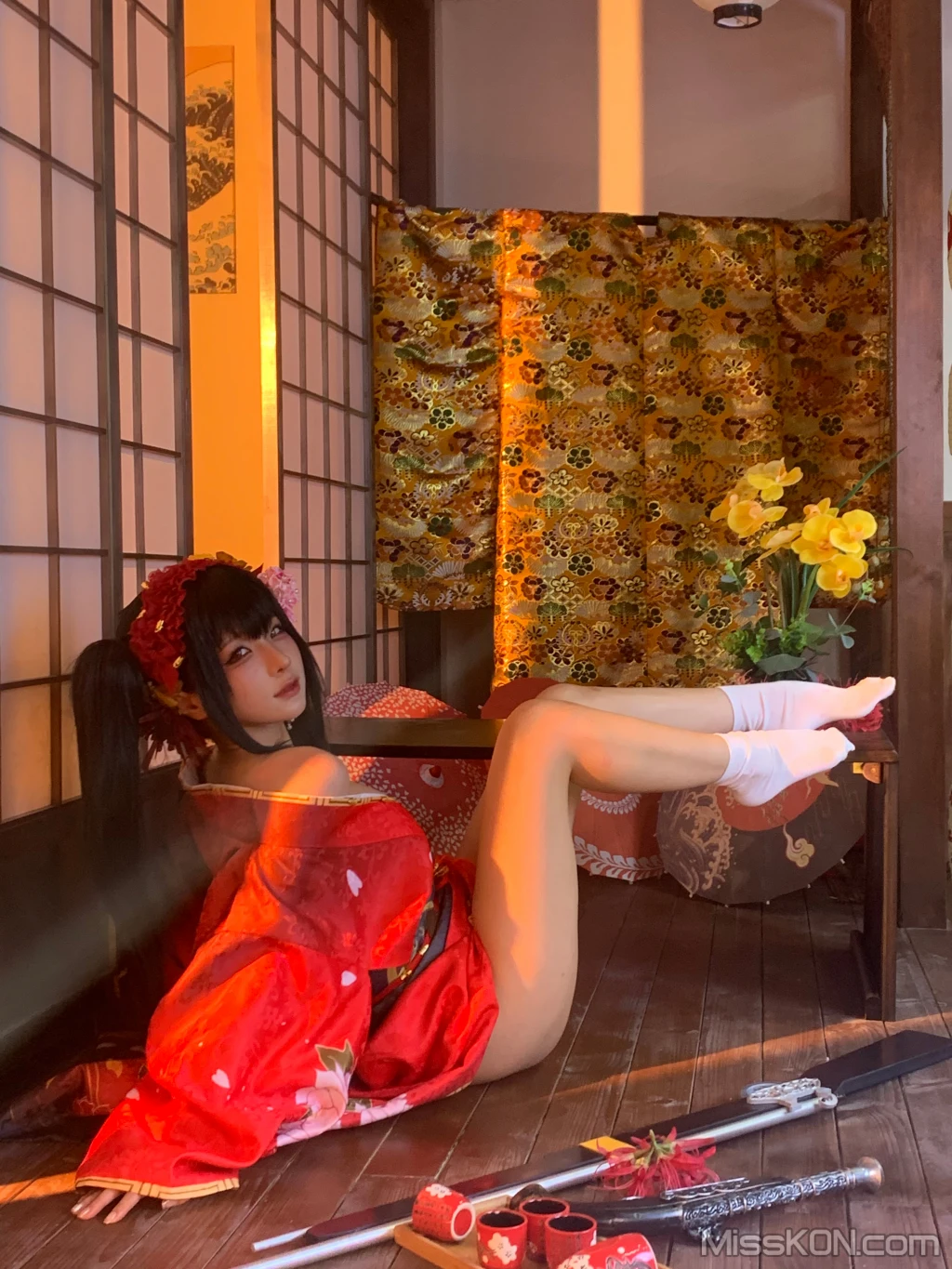 Coser蠢沫沫 chunmomo 狂三和服cos 261 photos - 210