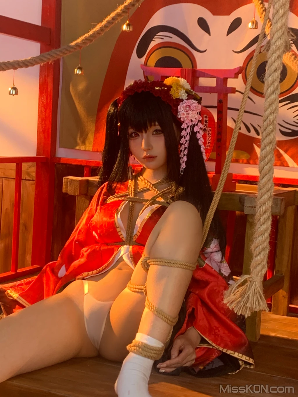 Coser蠢沫沫 chunmomo 狂三和服cos 261 photos - 213