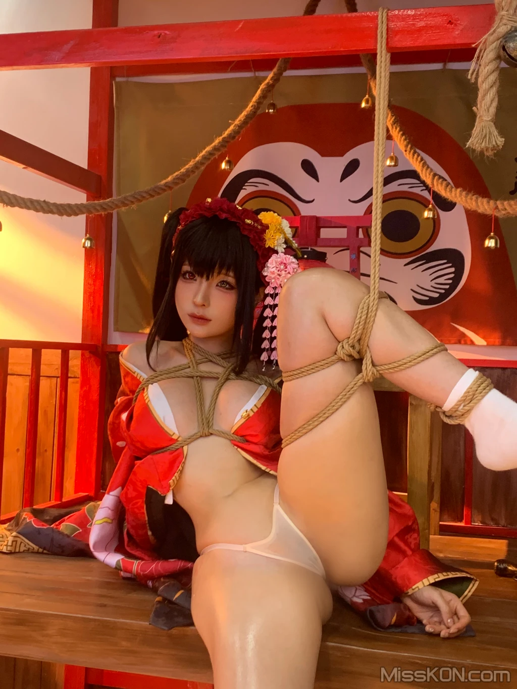 Coser蠢沫沫 chunmomo 狂三和服cos 261 photos - 221
