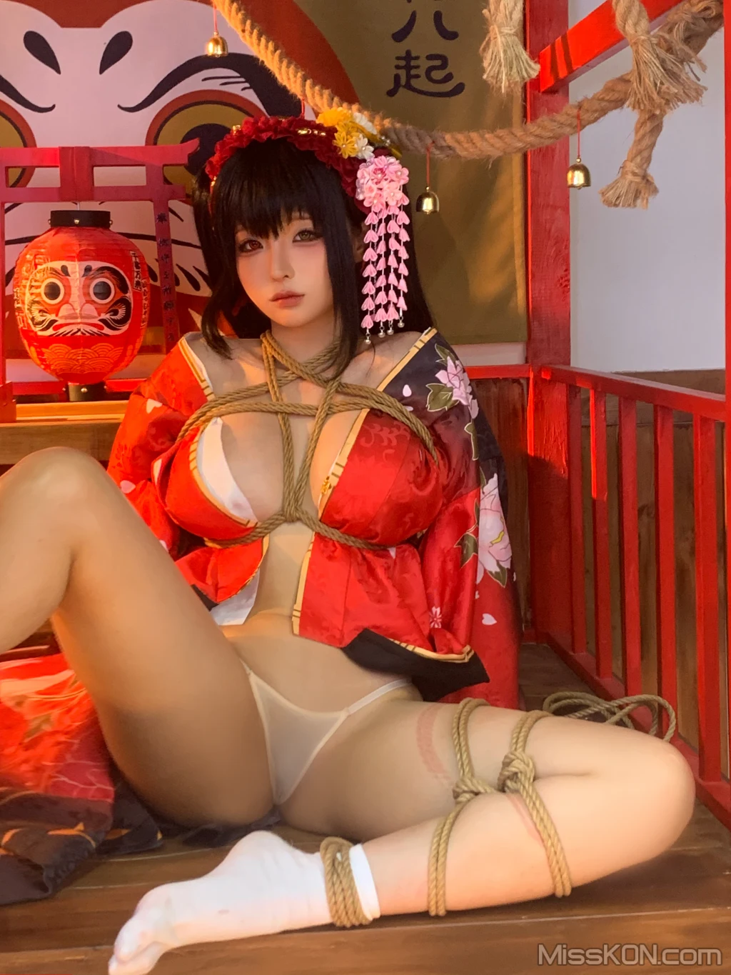 Coser蠢沫沫 chunmomo 狂三和服cos 261 photos - 223