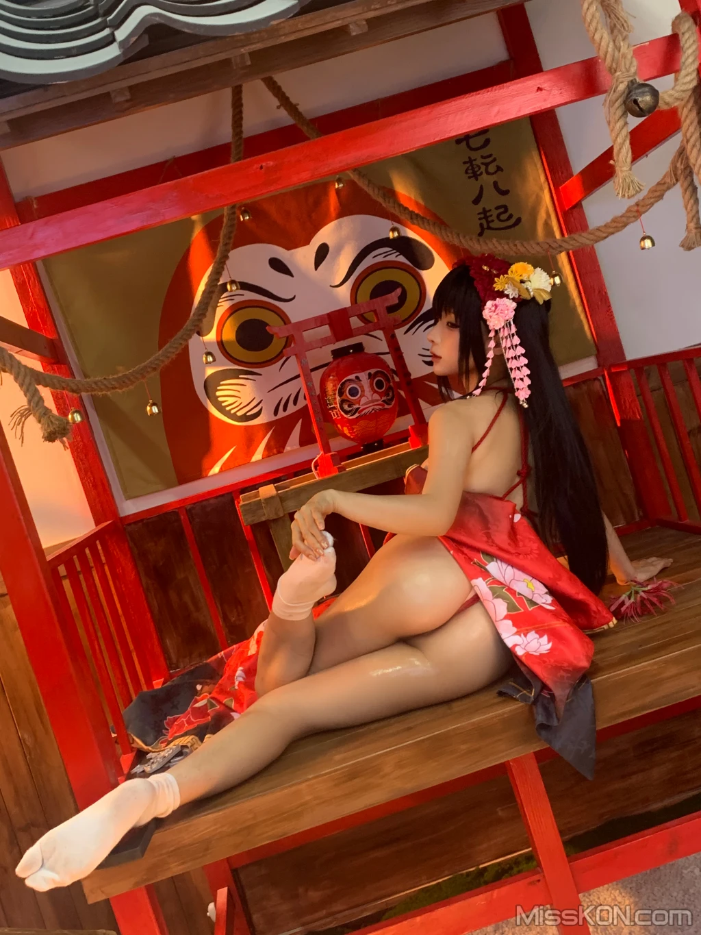 Coser蠢沫沫 chunmomo 狂三和服cos 261 photos - 235