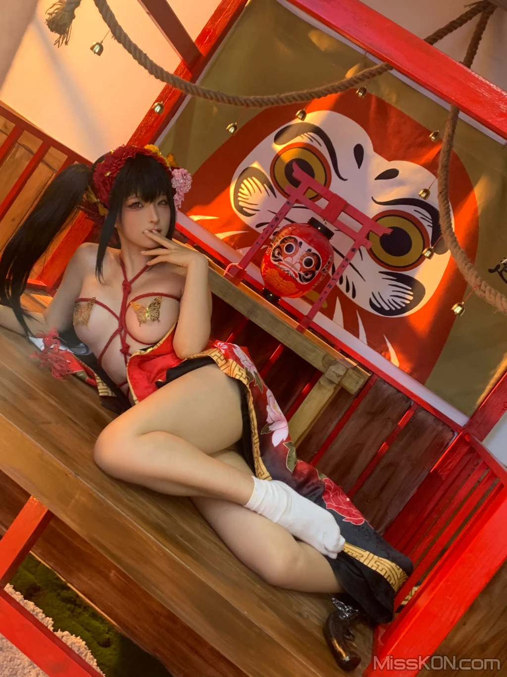 Coser蠢沫沫 chunmomo 狂三和服cos 261 photos - 239