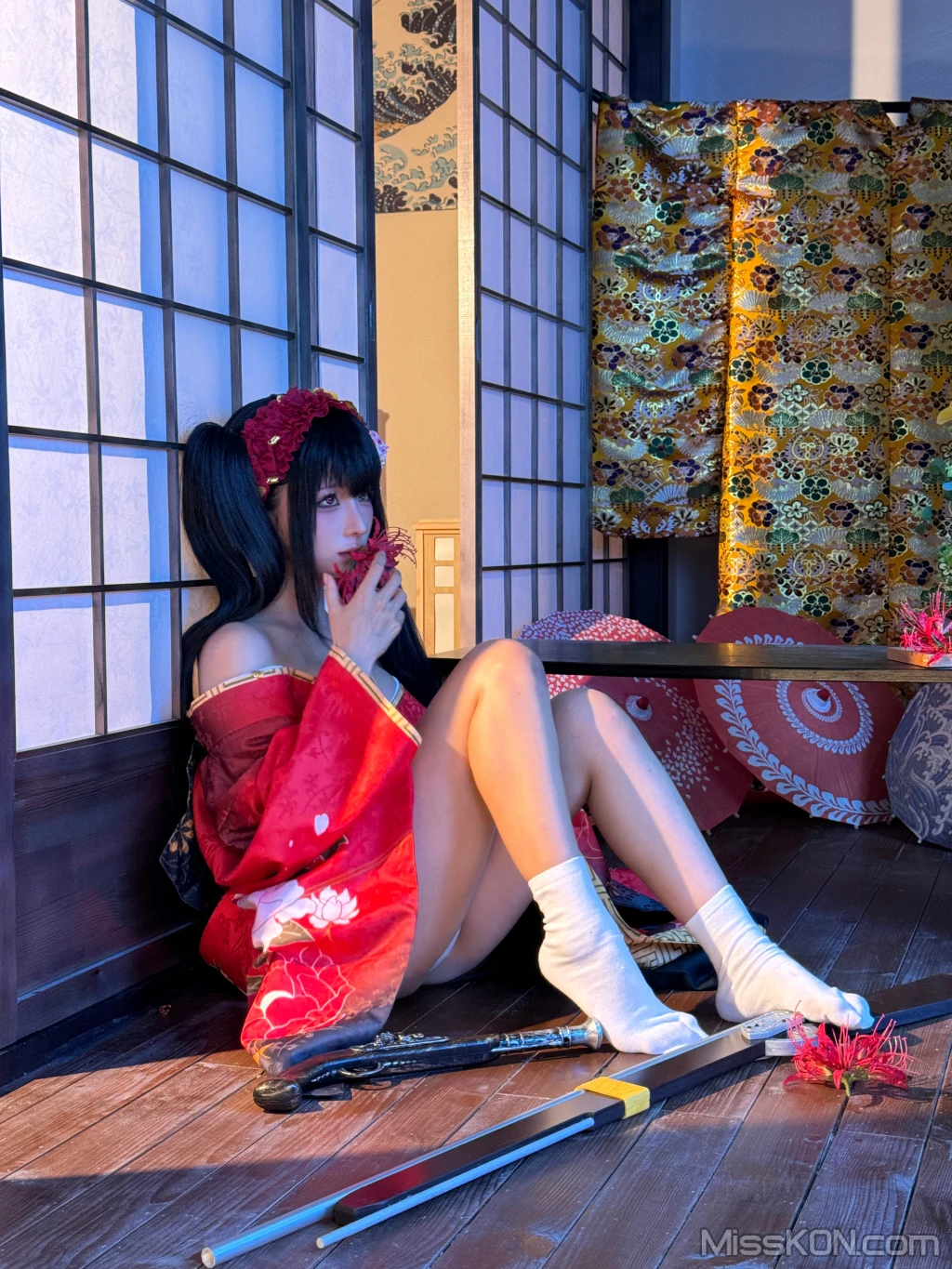 Coser蠢沫沫 chunmomo 狂三和服cos 261 photos - 240