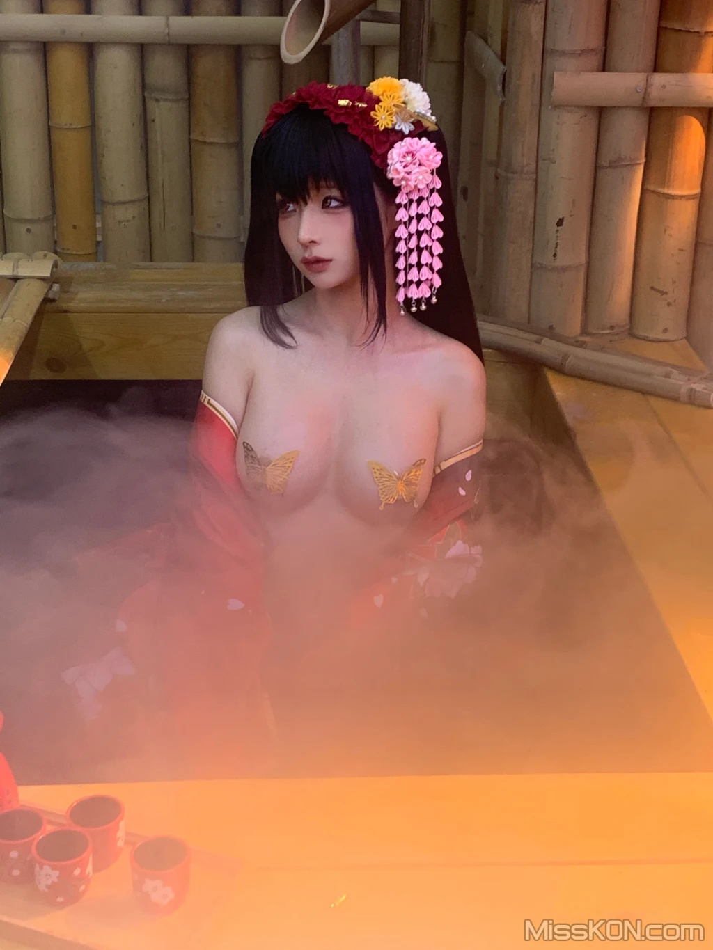 Coser蠢沫沫 chunmomo 狂三和服cos 261 photos - 250