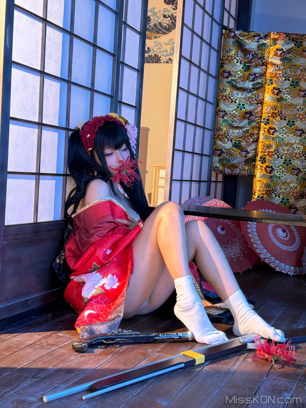 Coser蠢沫沫 chunmomo 狂三和服cos 261 photos - 251