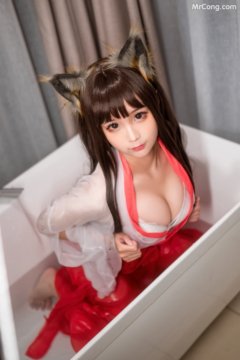 Coser蠢沫沫 chunmomo 透明巫女 60 photos - 26