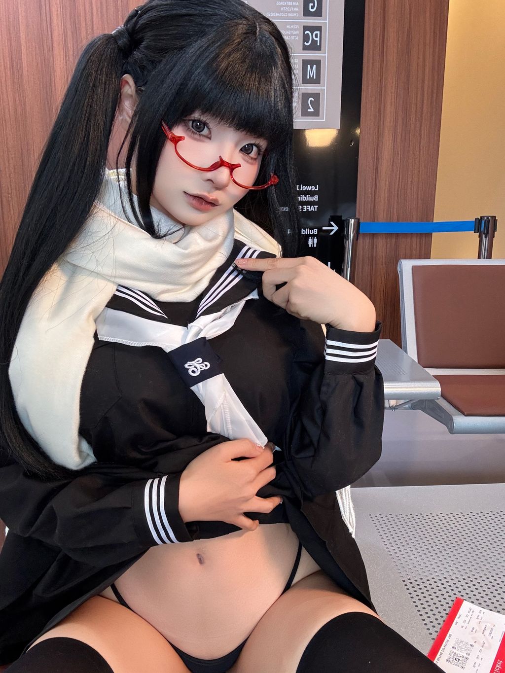 Coser蠢沫沫 chunmomo 黄推博主的秘密 B 143 photos - 135