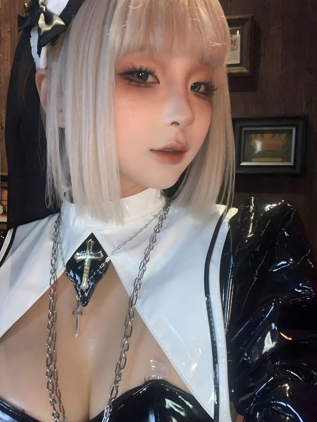 Coser蠢沫沫 chunmomo 黑修女 148 photos - 31