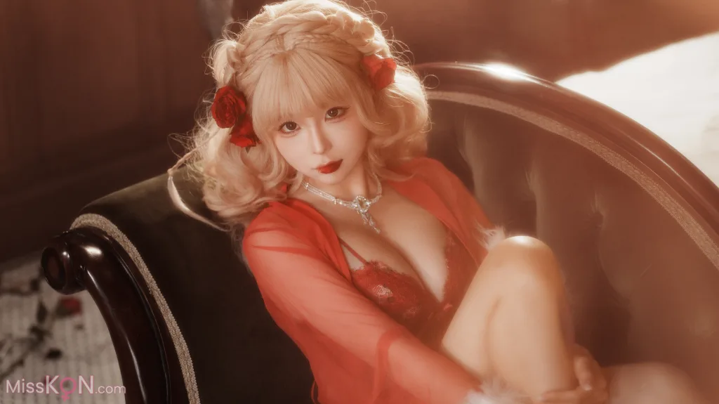 Coser蠢沫沫 chunmomo 黑红纱裙 39 photos - 13