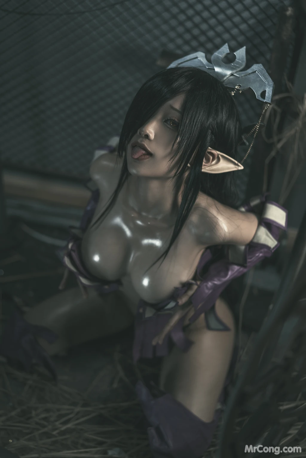 Coser蠢沫沫 chunmomo Black Beast Queen 127 photos - 111