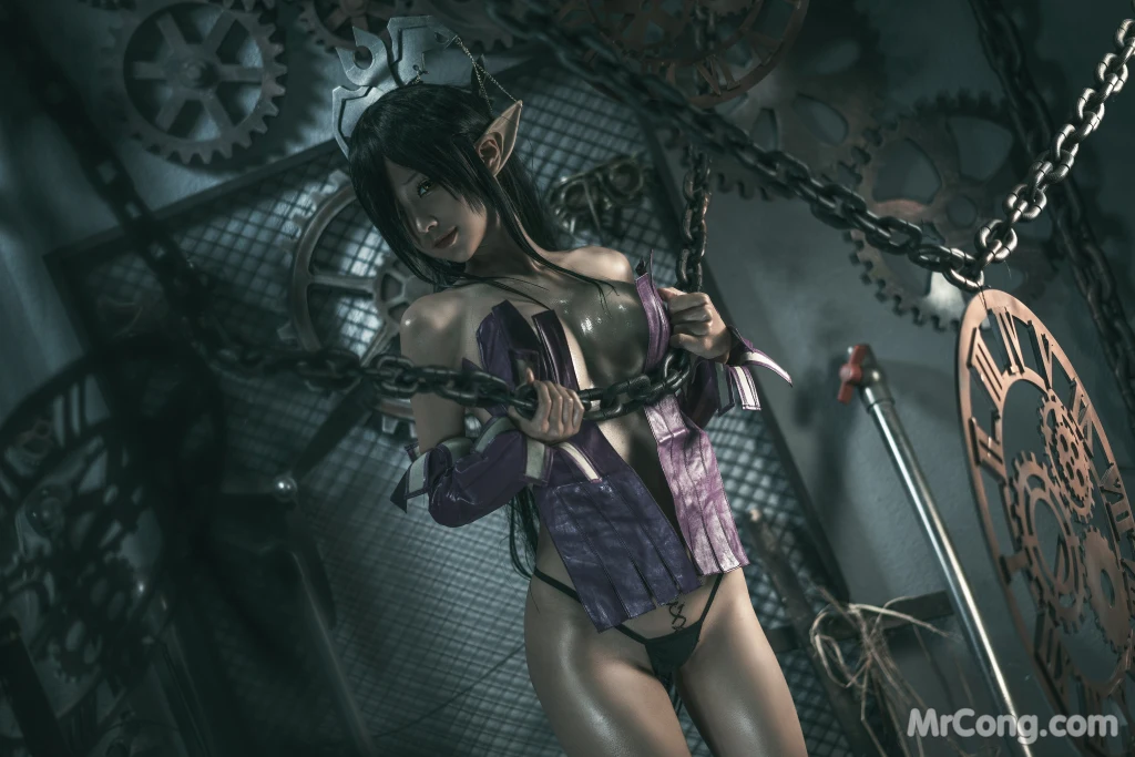 Coser蠢沫沫 chunmomo Black Beast Queen 127 photos - 112
