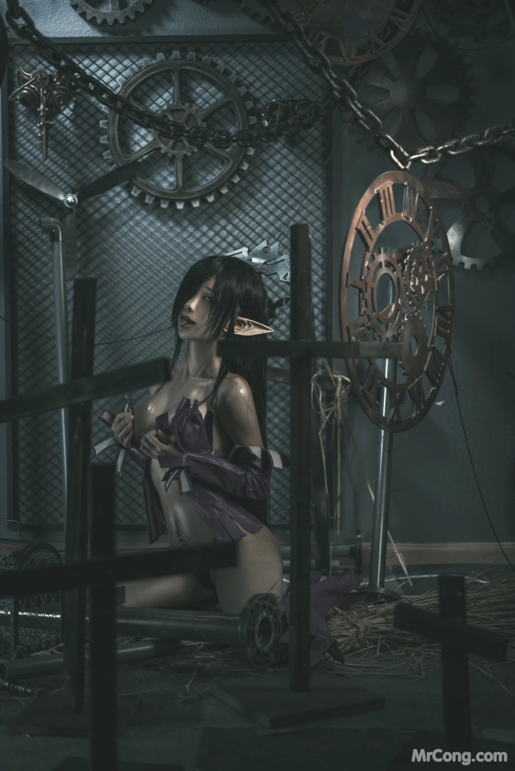 Coser蠢沫沫 chunmomo Black Beast Queen 127 photos - 118