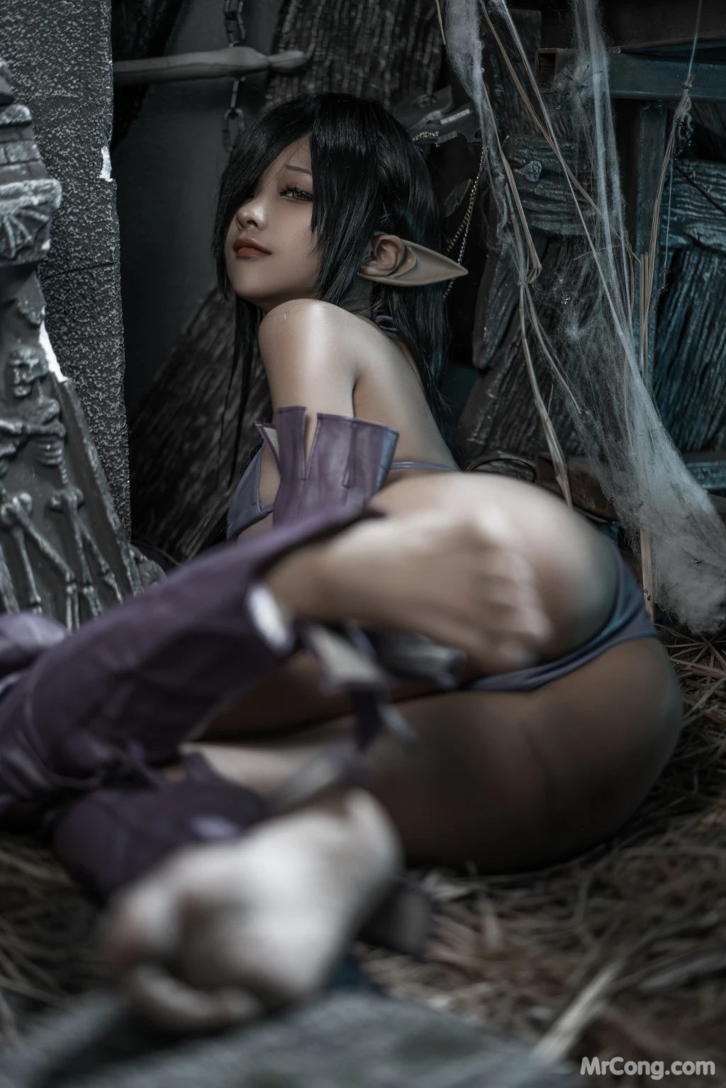 Coser蠢沫沫 chunmomo Black Beast Queen 127 photos - 124