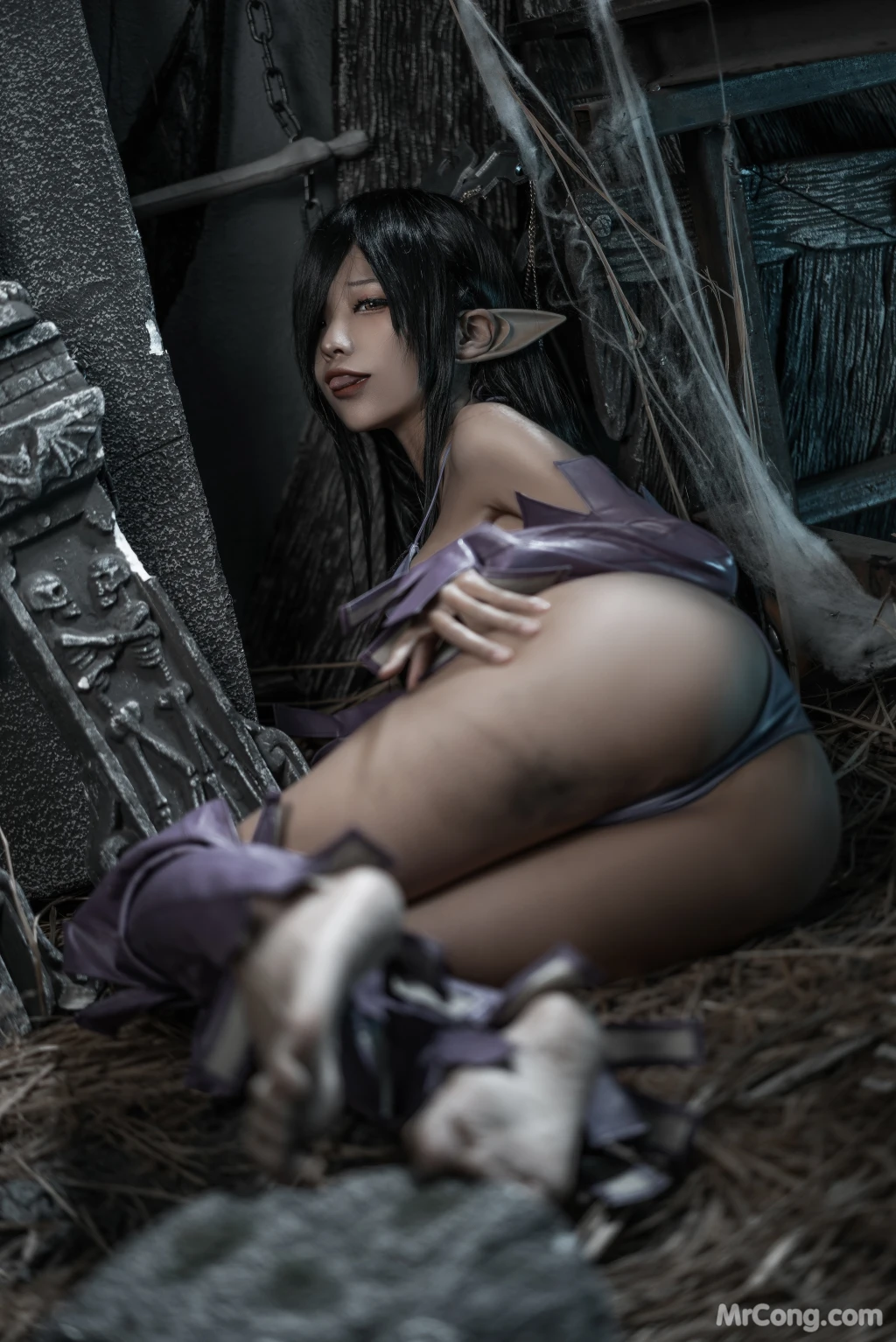 Coser蠢沫沫 chunmomo Black Beast Queen 127 photos - 125