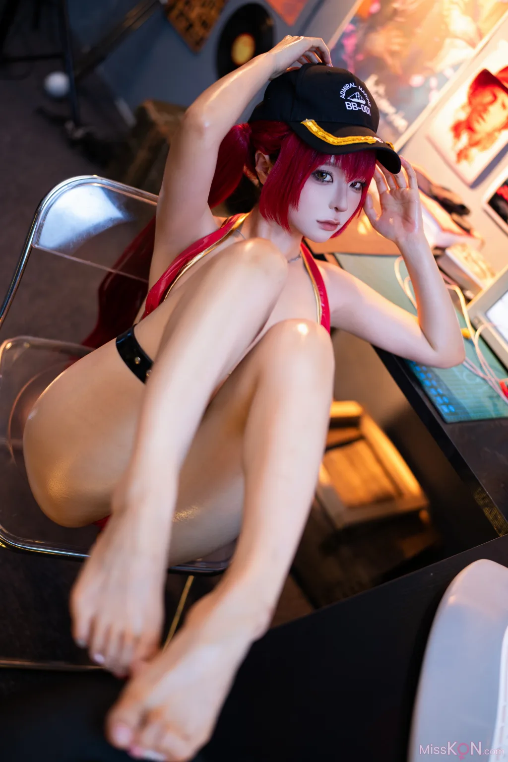 Coser蠢沫沫 chunmomo Hololive 宝钟玛琳 船长 238 photos - 111