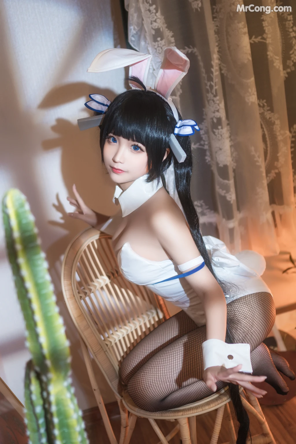 Coser蠢沫沫 chunmomo Vol080 赫斯提亚兔女郎 40 photos - 19