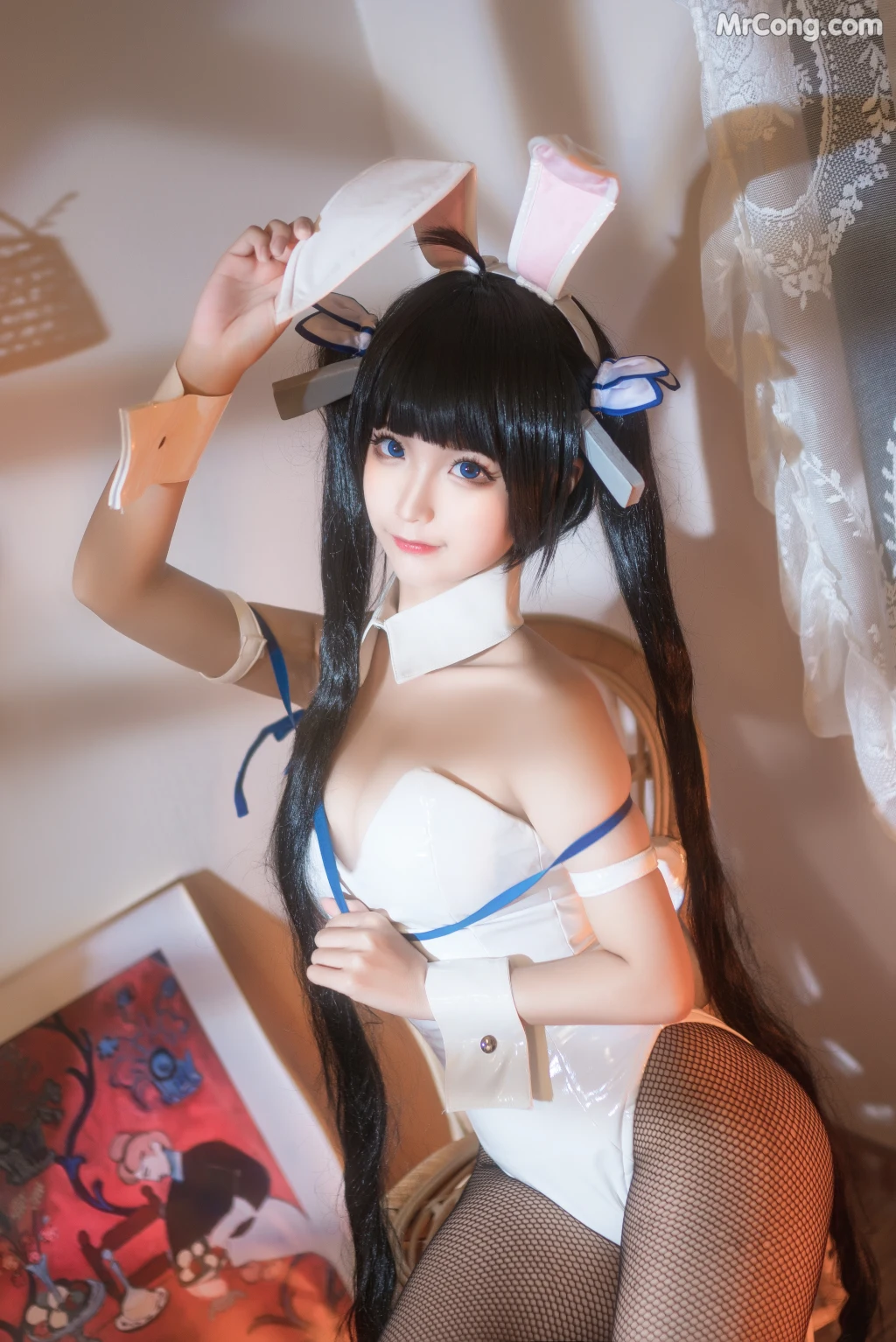 Coser蠢沫沫 chunmomo Vol080 赫斯提亚兔女郎 40 photos - 22