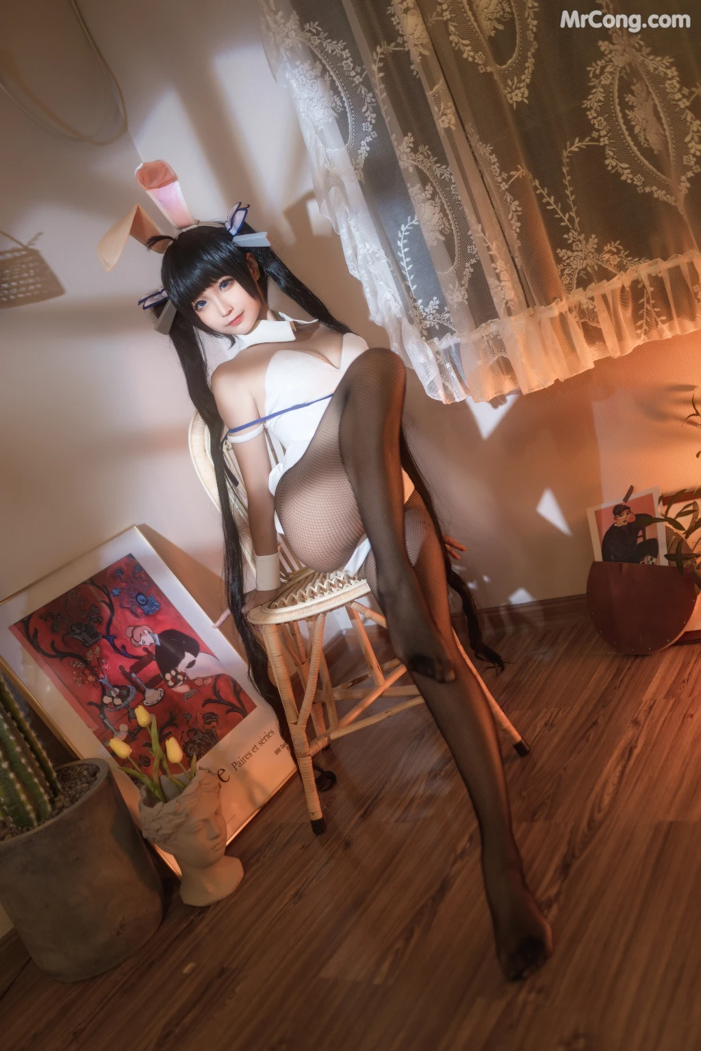 Coser蠢沫沫 chunmomo Vol080 赫斯提亚兔女郎 40 photos - 28