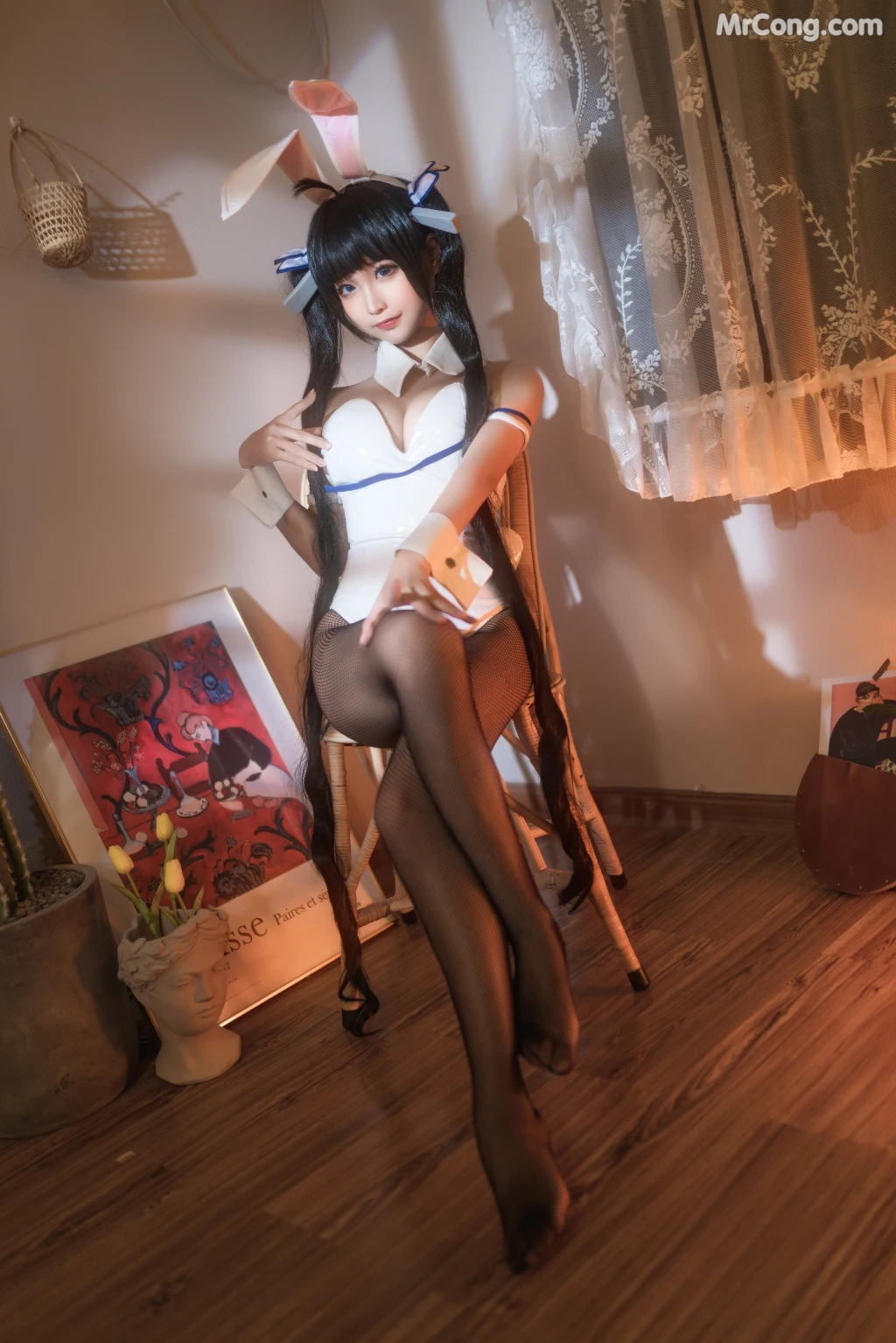 Coser蠢沫沫 chunmomo Vol080 赫斯提亚兔女郎 40 photos - 29