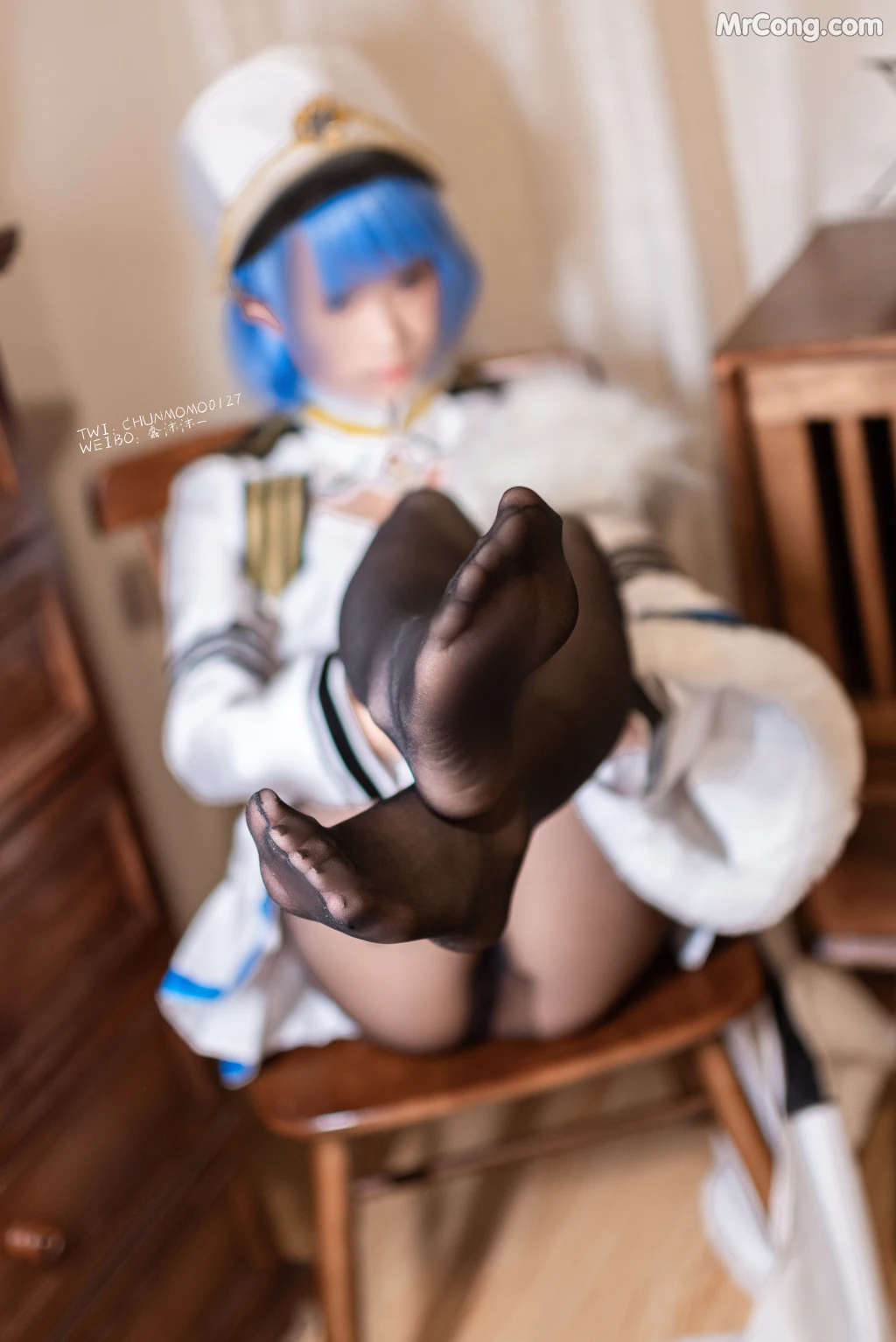 Coser蠢沫沫 chunmomo Vol086 恰巴耶夫原皮 40 photos