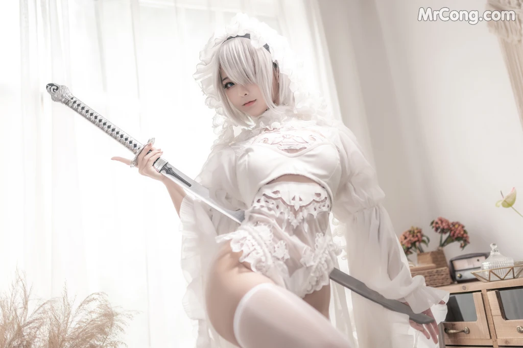 Coser蠢沫沫 chunmomo Vol098 白花嫁 20 photos - 2