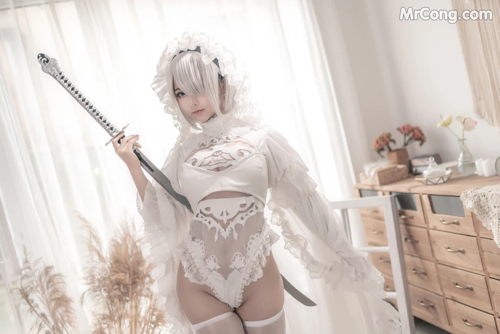 Coser蠢沫沫 chunmomo Vol098 白花嫁 20 photos - 3