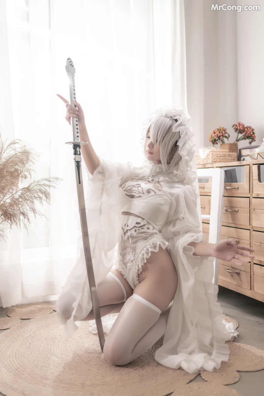 Coser蠢沫沫 chunmomo Vol098 白花嫁 20 photos - 4