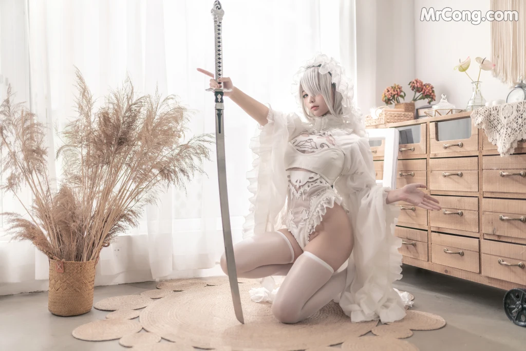 Coser蠢沫沫 chunmomo Vol098 白花嫁 20 photos - 5
