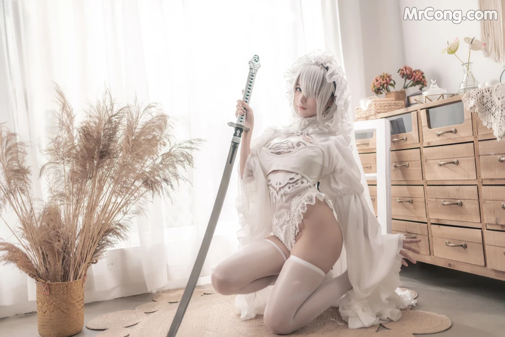 Coser蠢沫沫 chunmomo Vol098 白花嫁 20 photos - 6