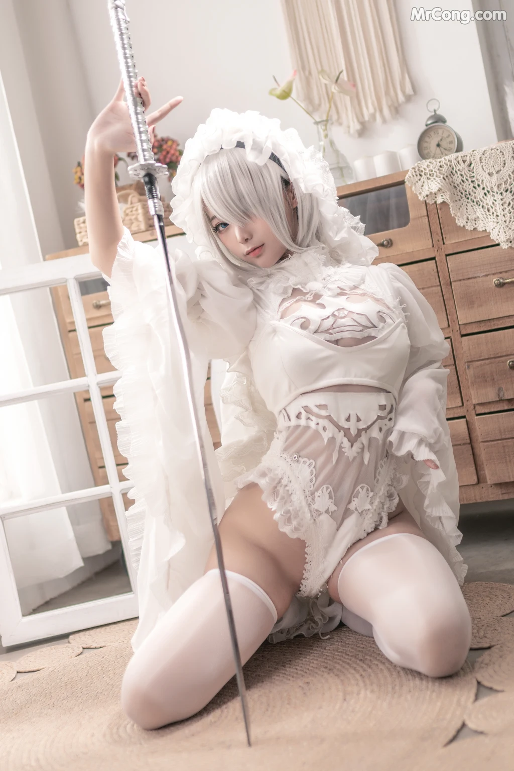 Coser蠢沫沫 chunmomo Vol098 白花嫁 20 photos - 8