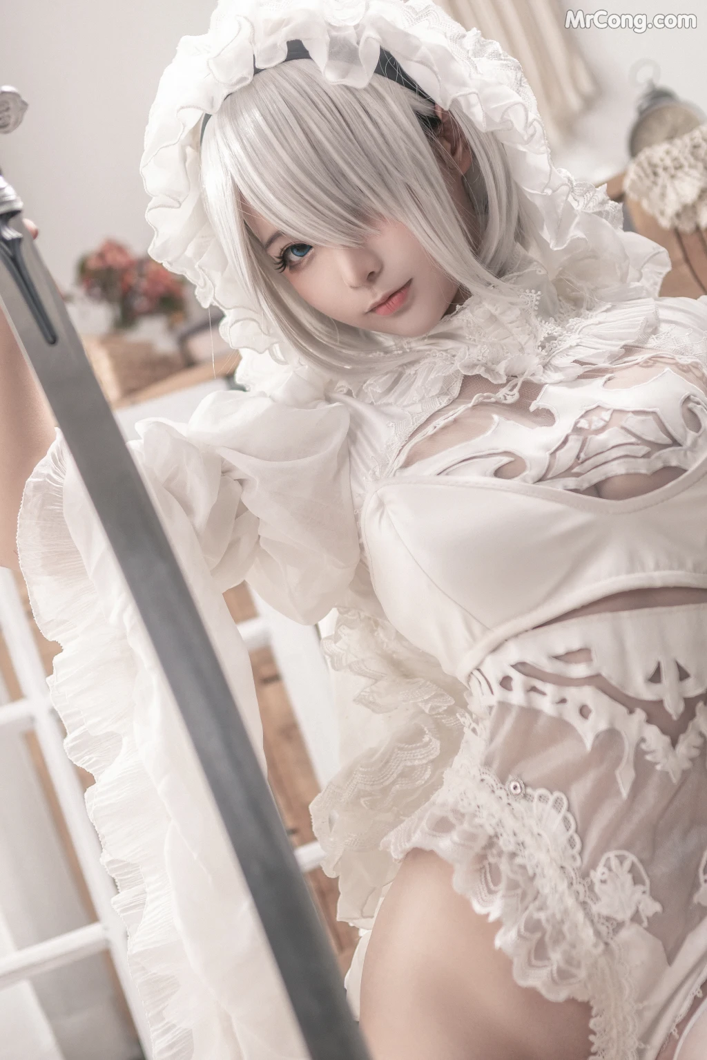 Coser蠢沫沫 chunmomo Vol098 白花嫁 20 photos - 9