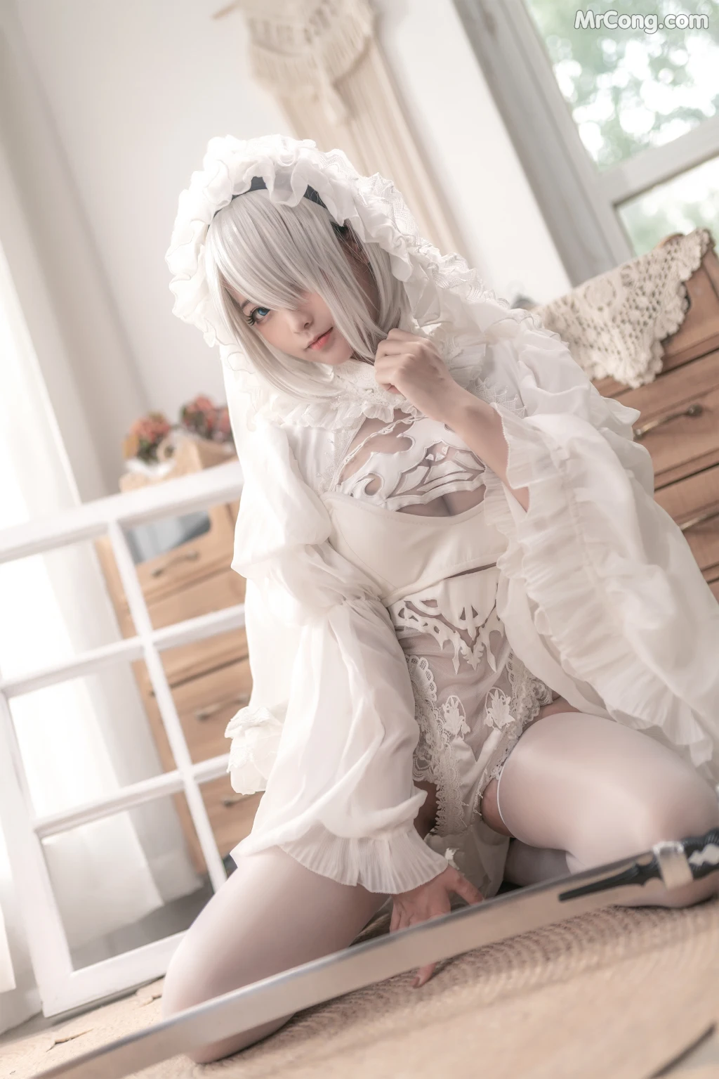 Coser蠢沫沫 chunmomo Vol098 白花嫁 20 photos - 11
