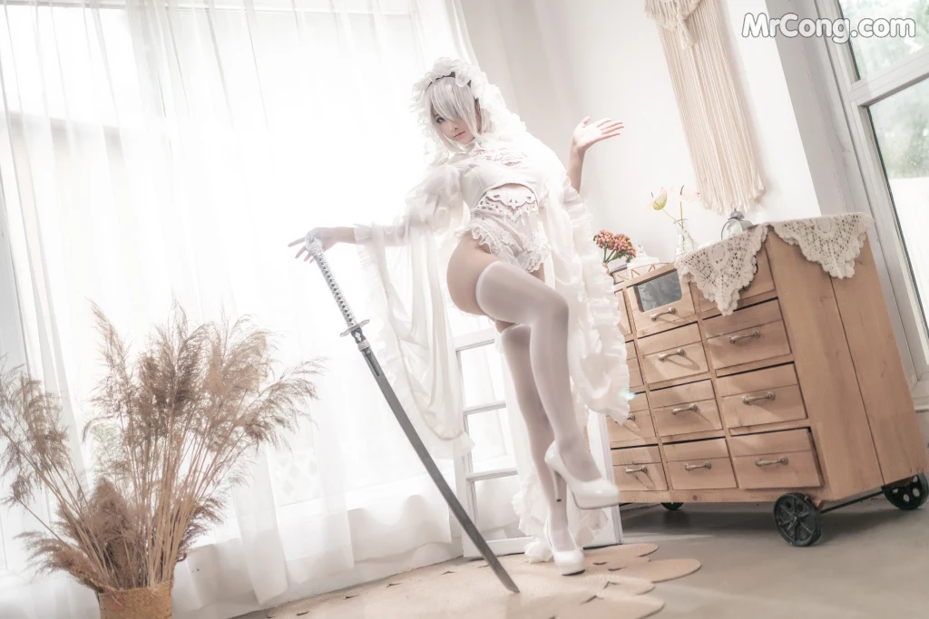 Coser蠢沫沫 chunmomo Vol098 白花嫁 20 photos - 12