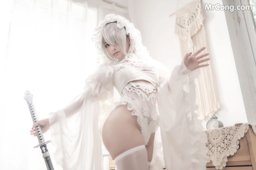 Coser蠢沫沫 chunmomo Vol098 白花嫁 20 photos - 15