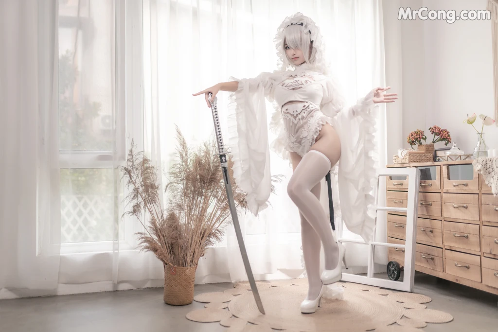 Coser蠢沫沫 chunmomo Vol098 白花嫁 20 photos - 17