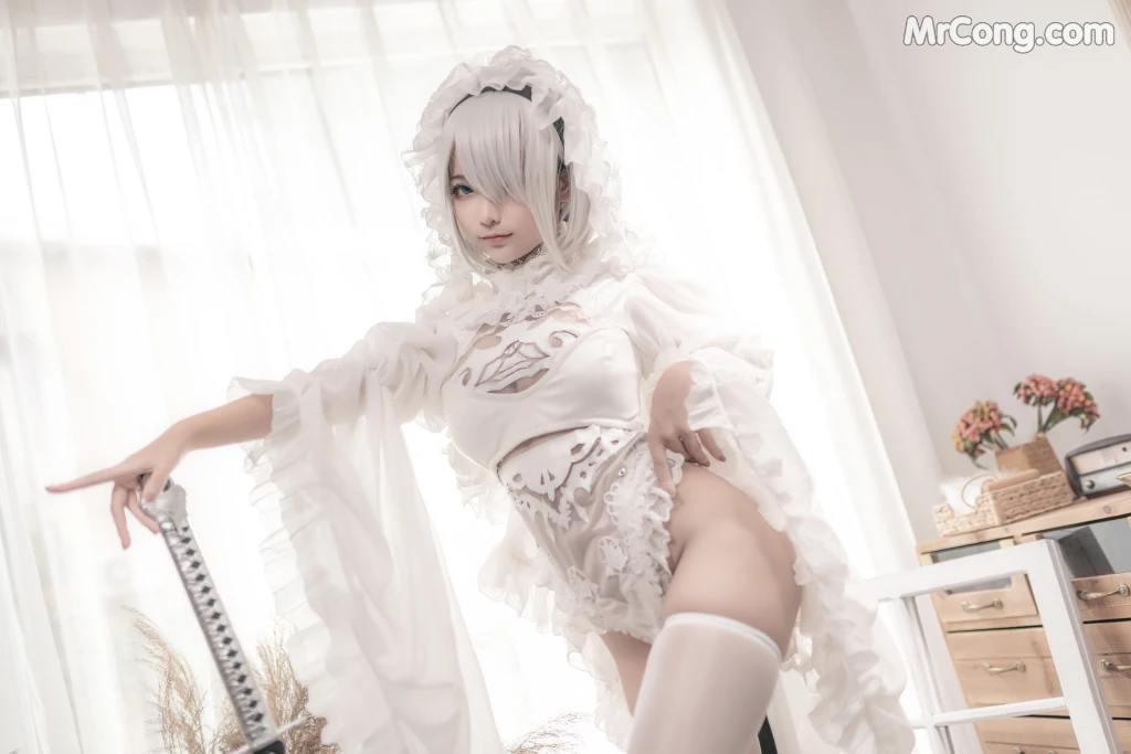 Coser蠢沫沫 chunmomo Vol098 白花嫁 20 photos - 18