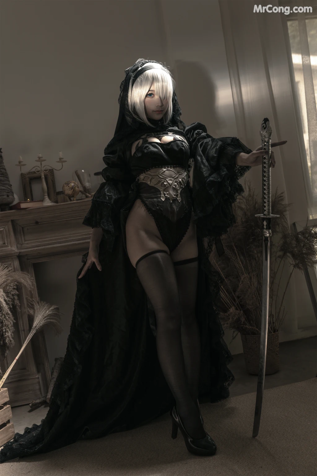Coser蠢沫沫 chunmomo Vol099 黑花嫁 20 photos - 4