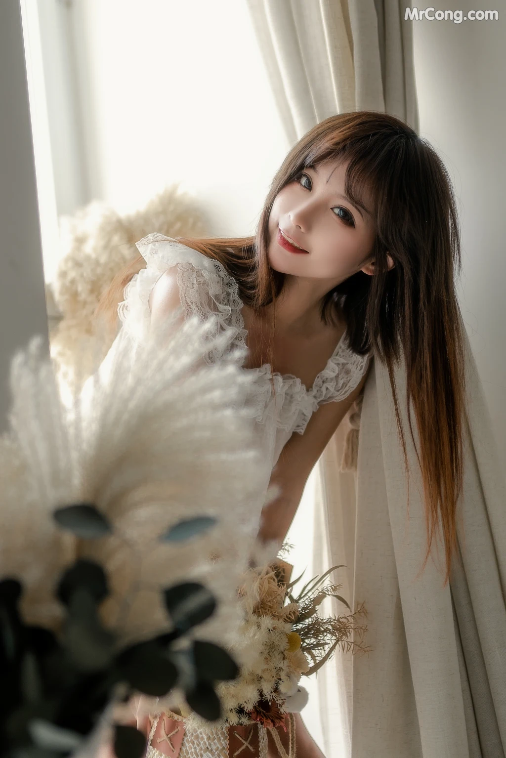 Coser蠢沫沫 chunmomo Vol102 白睡衣 29 photos - 6