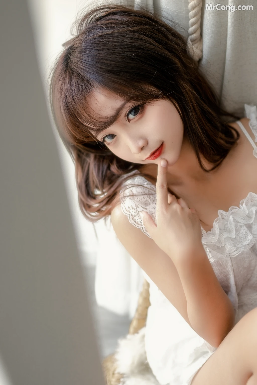 Coser蠢沫沫 chunmomo Vol102 白睡衣 29 photos - 14