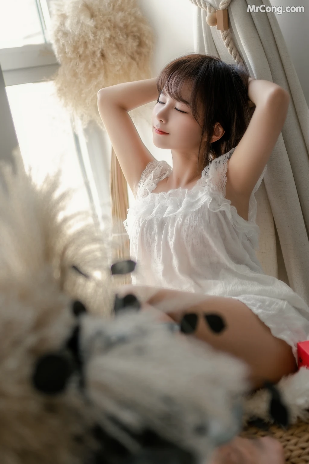 Coser蠢沫沫 chunmomo Vol102 白睡衣 29 photos - 16