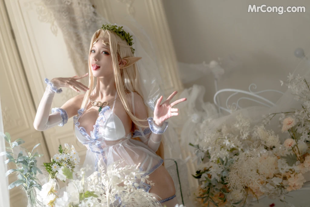 Coser蠢沫沫 chunmomo Vol119 白精灵3套 147 photos - 53