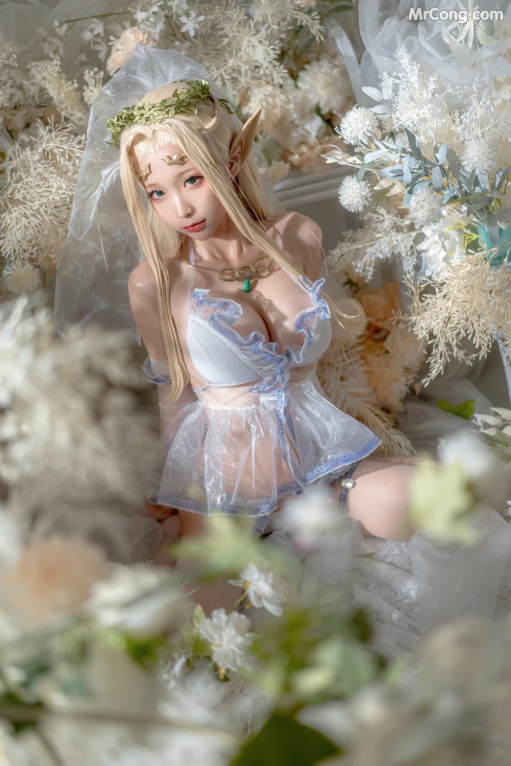 Coser蠢沫沫 chunmomo Vol119 白精灵3套 147 photos - 71