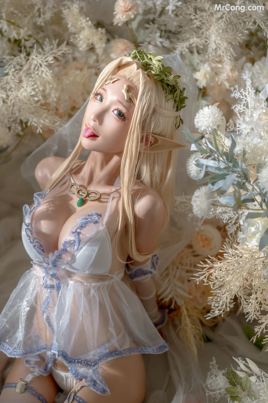 Coser蠢沫沫 chunmomo Vol119 白精灵3套 147 photos - 74