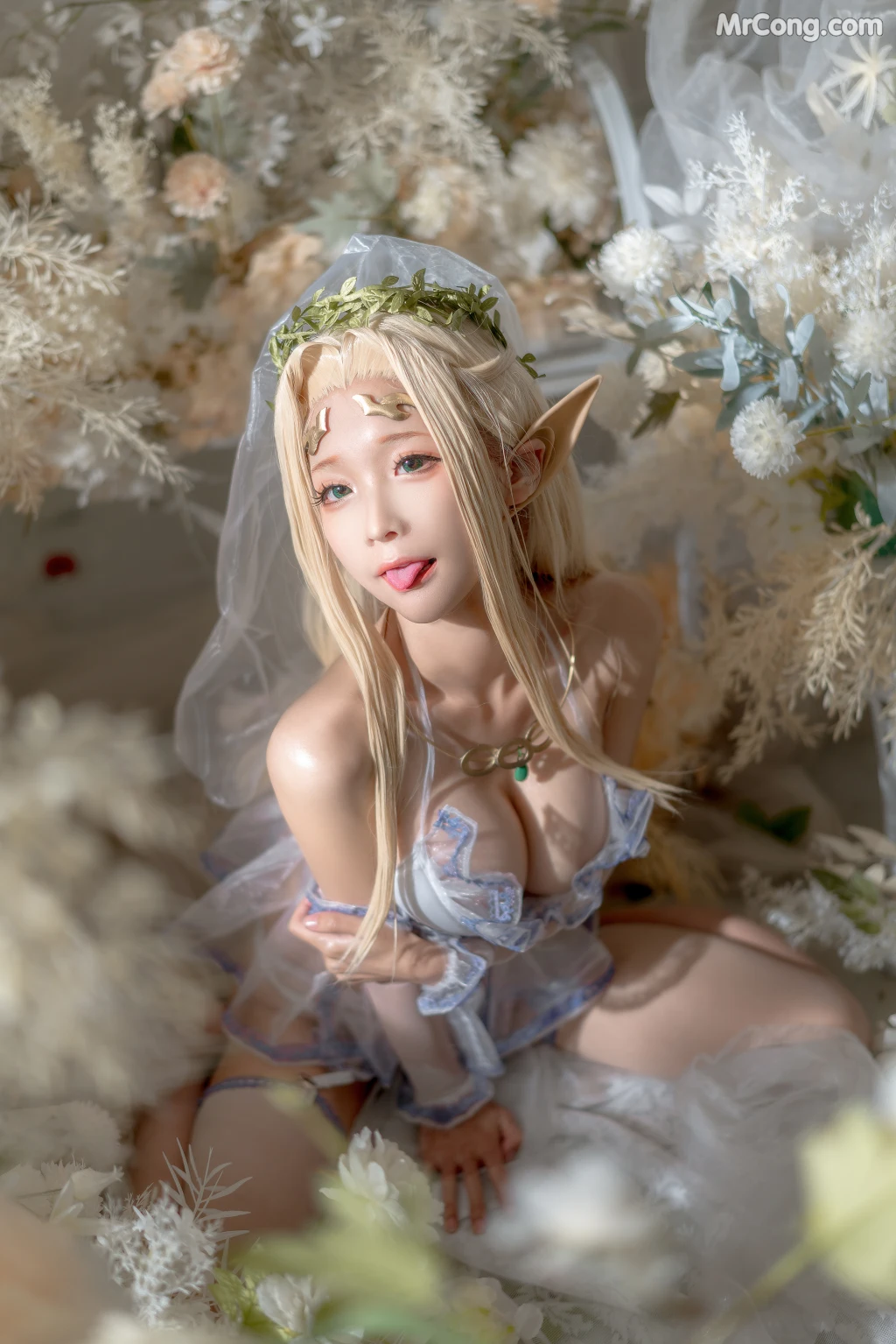 Coser蠢沫沫 chunmomo Vol119 白精灵3套 147 photos - 77