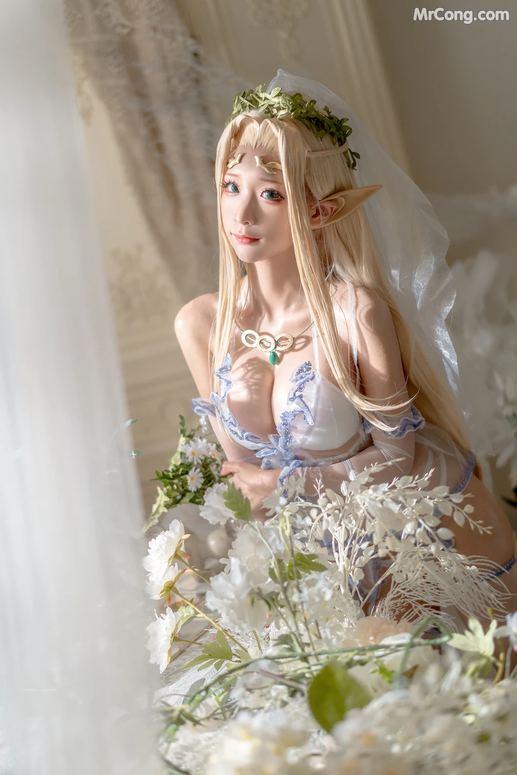 Coser蠢沫沫 chunmomo Vol119 白精灵3套 147 photos - 97